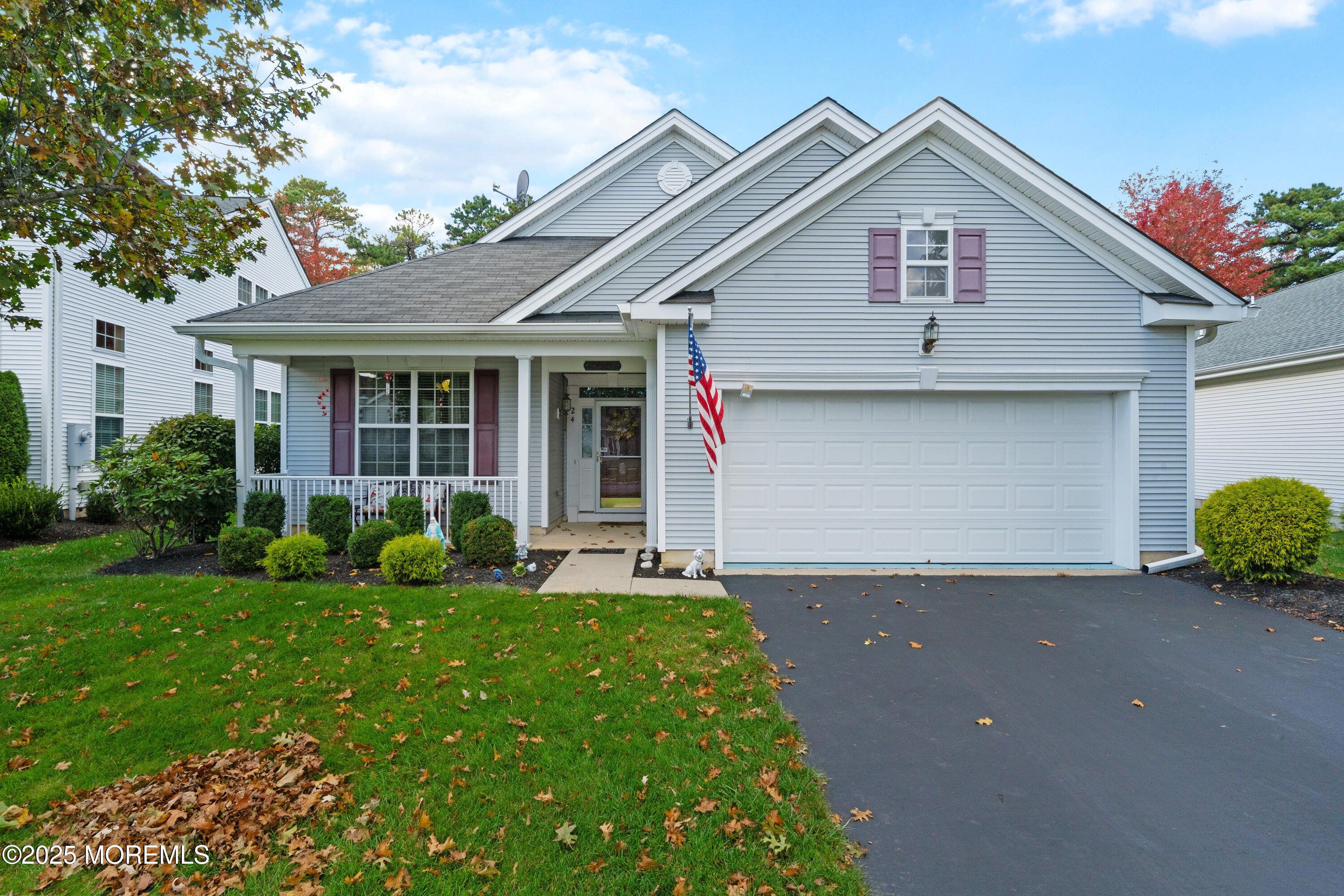 24 Pond View Circle Barnegat, NJ 08005 - Photo 2 of 50 a front view of a house with a yard and garage
