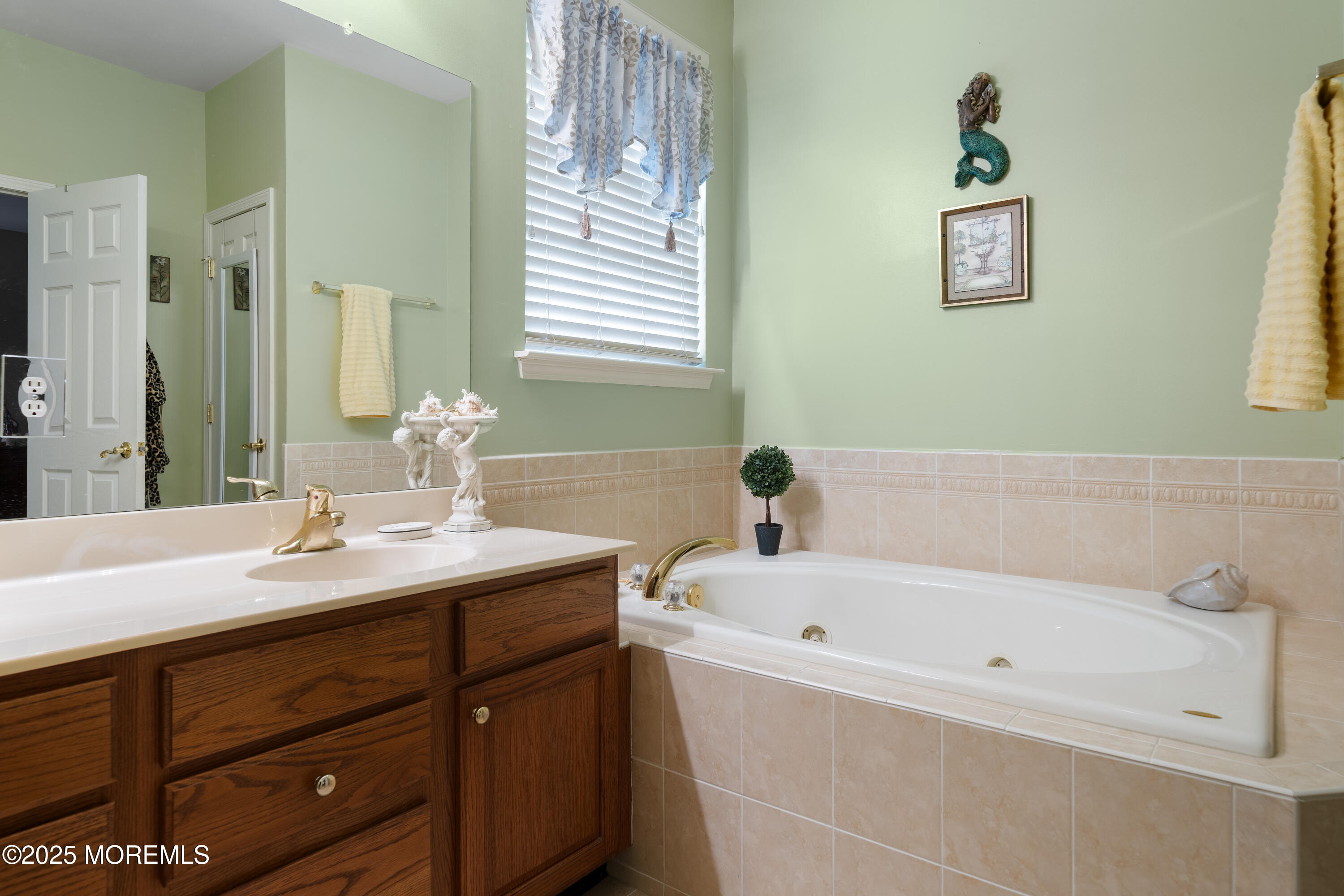24 Pond View Circle Barnegat, NJ 08005 - Photo 27 of 50 a bathroom with a tub sink and mirror