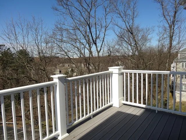 a view of a wooden fence