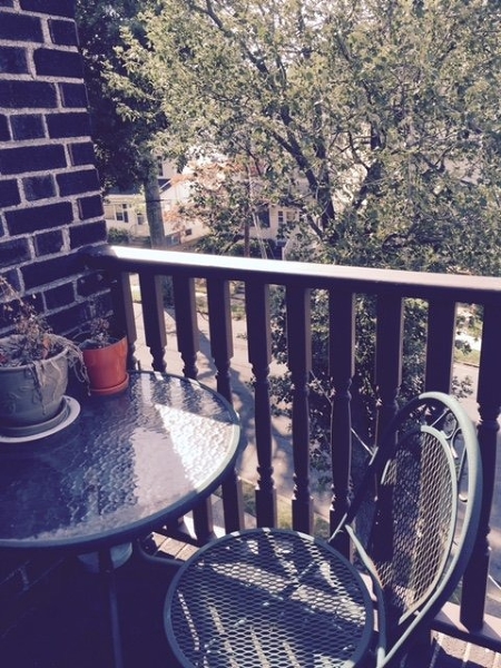 12 Orchard Road, Unit 3 Maplewood, NJ 07040 - Photo 10 of 11 a view of a balcony dining table and chairs