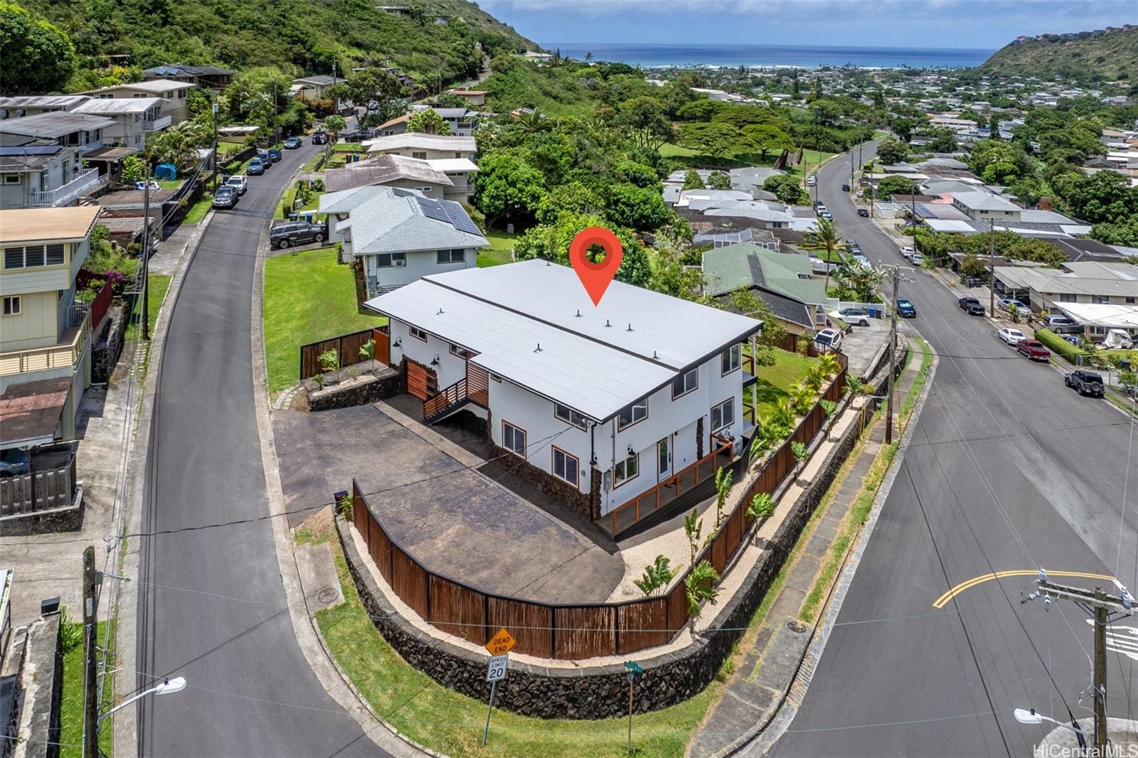 852 Kainoa Place Honolulu, HI 96821 - Photo 22 of 25 an aerial view of a house with a swimming pool