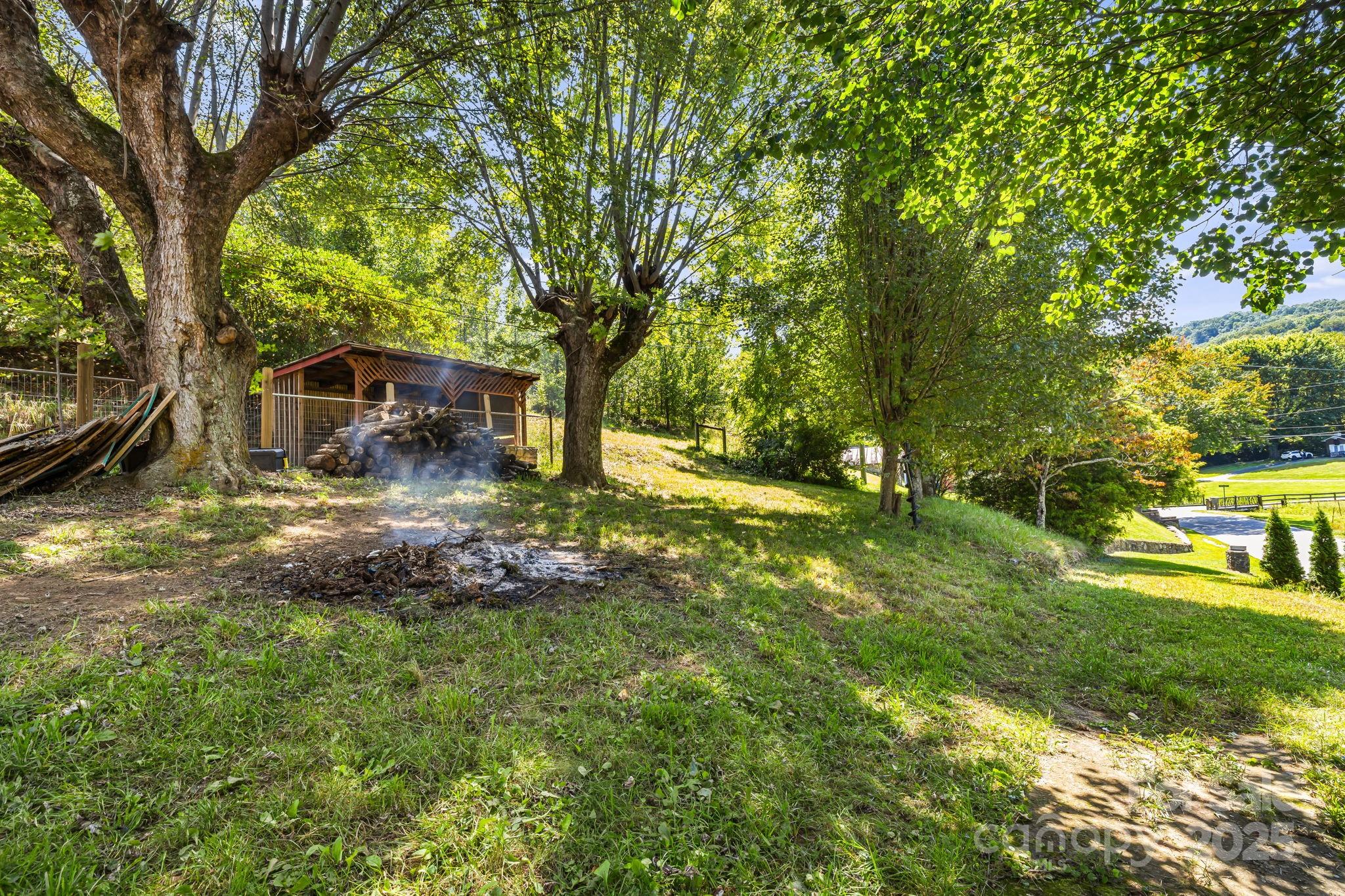 1277 Henson Cove Road Canton, NC 28716 - Photo 20 of 21 a backyard of a house with lots of green space