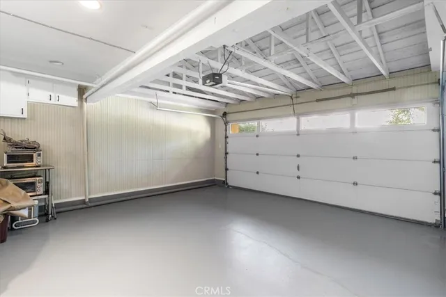 a view of a garage room