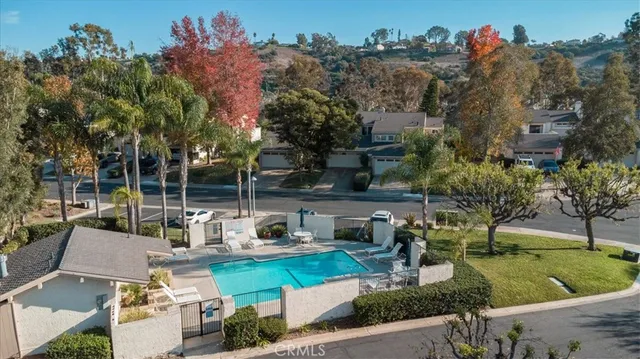 an outdoor space with patio