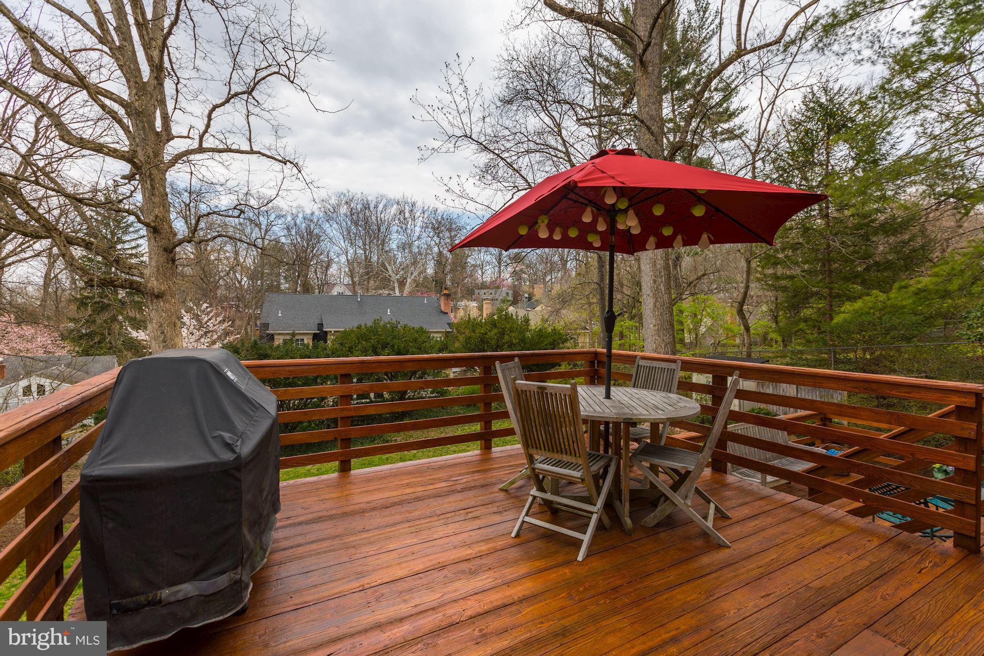 5308 Waneta Road Bethesda, MD 20816 - Photo 15 of 20 Amazing deck overlooking private treed yard