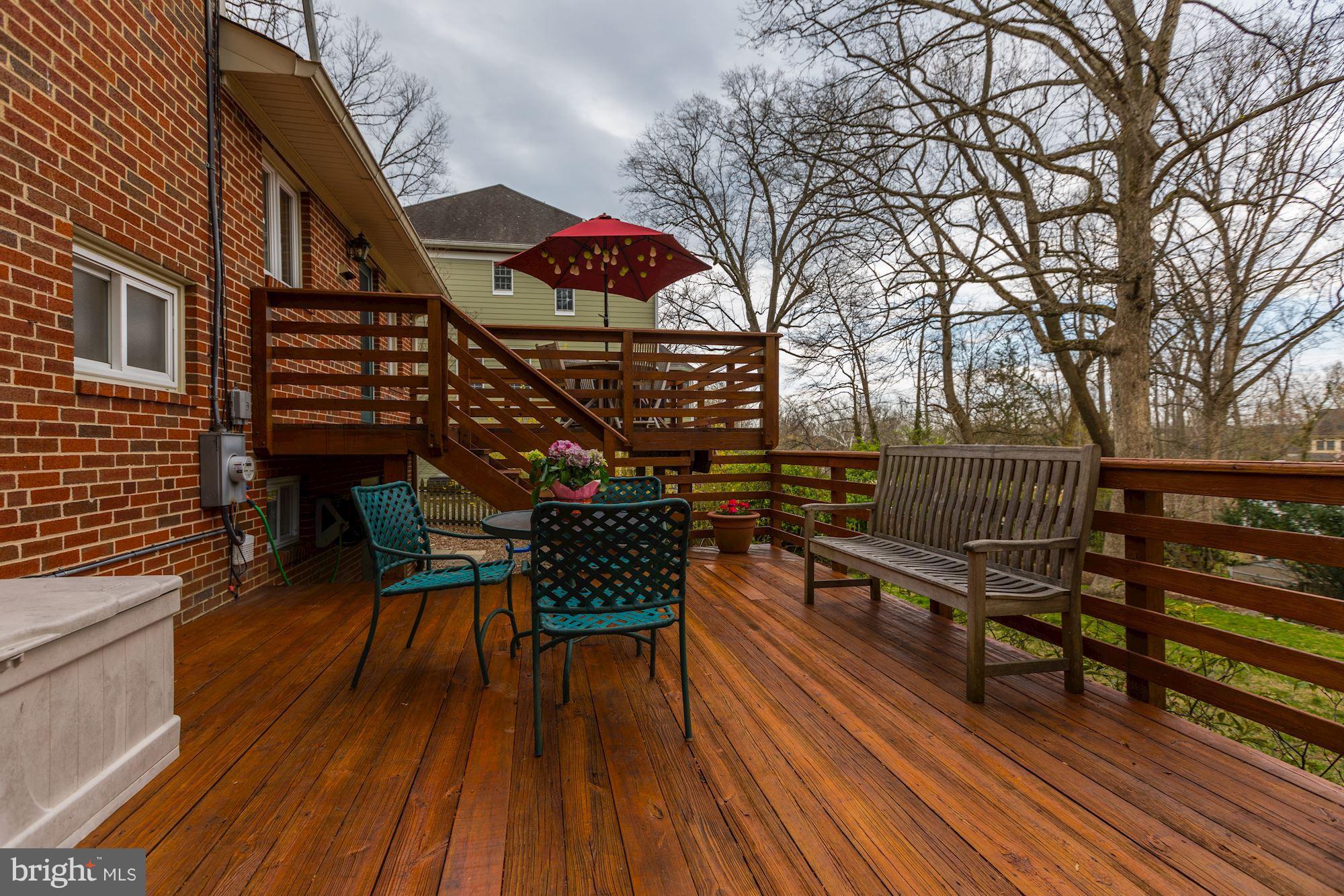 5308 Waneta Road Bethesda, MD 20816 - Photo 17 of 20 Two Tiered spacious deck