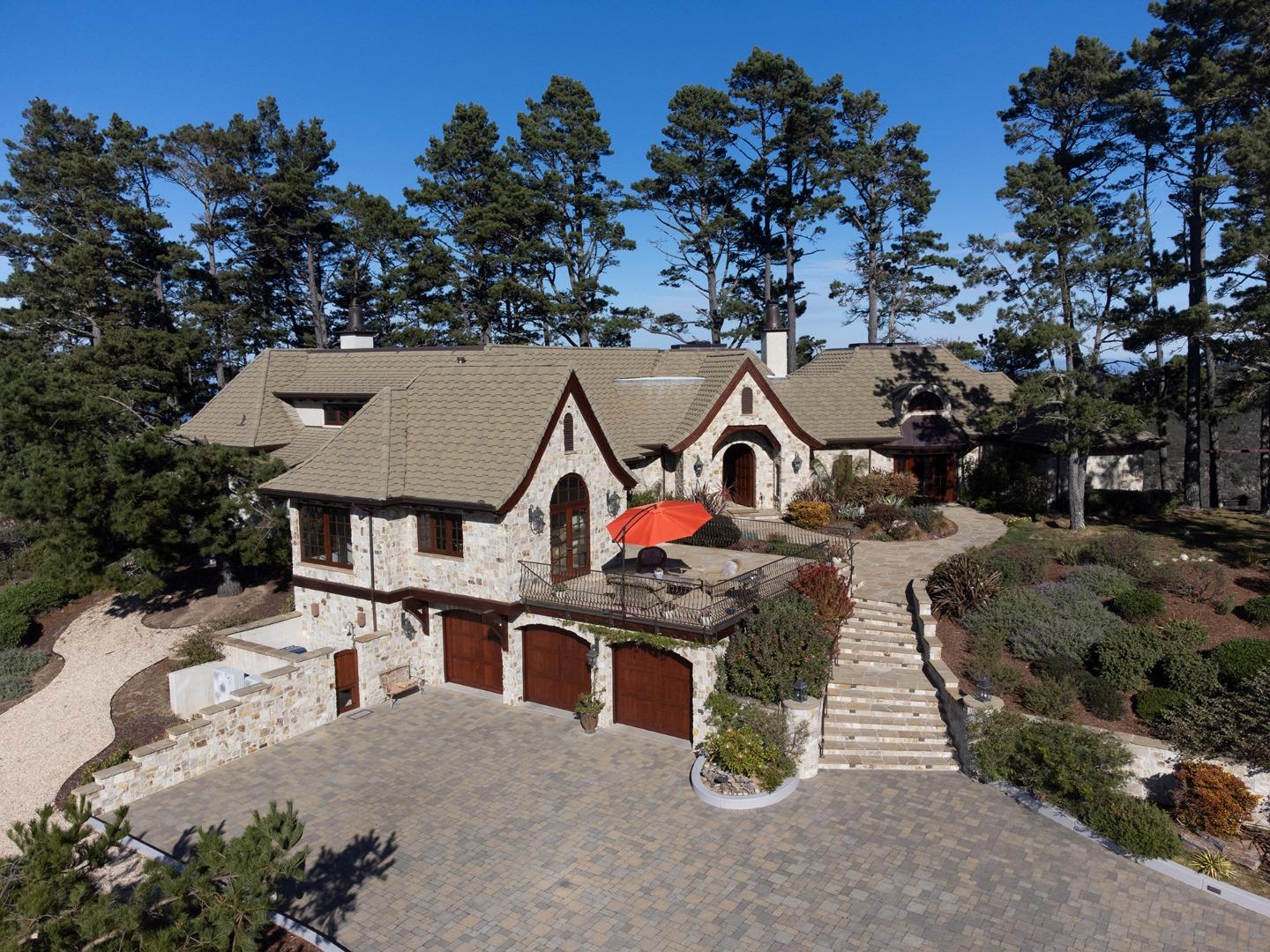 309 Mt Devon Road Carmel, CA 93923 - Photo 6 of 32 an aerial view of a house