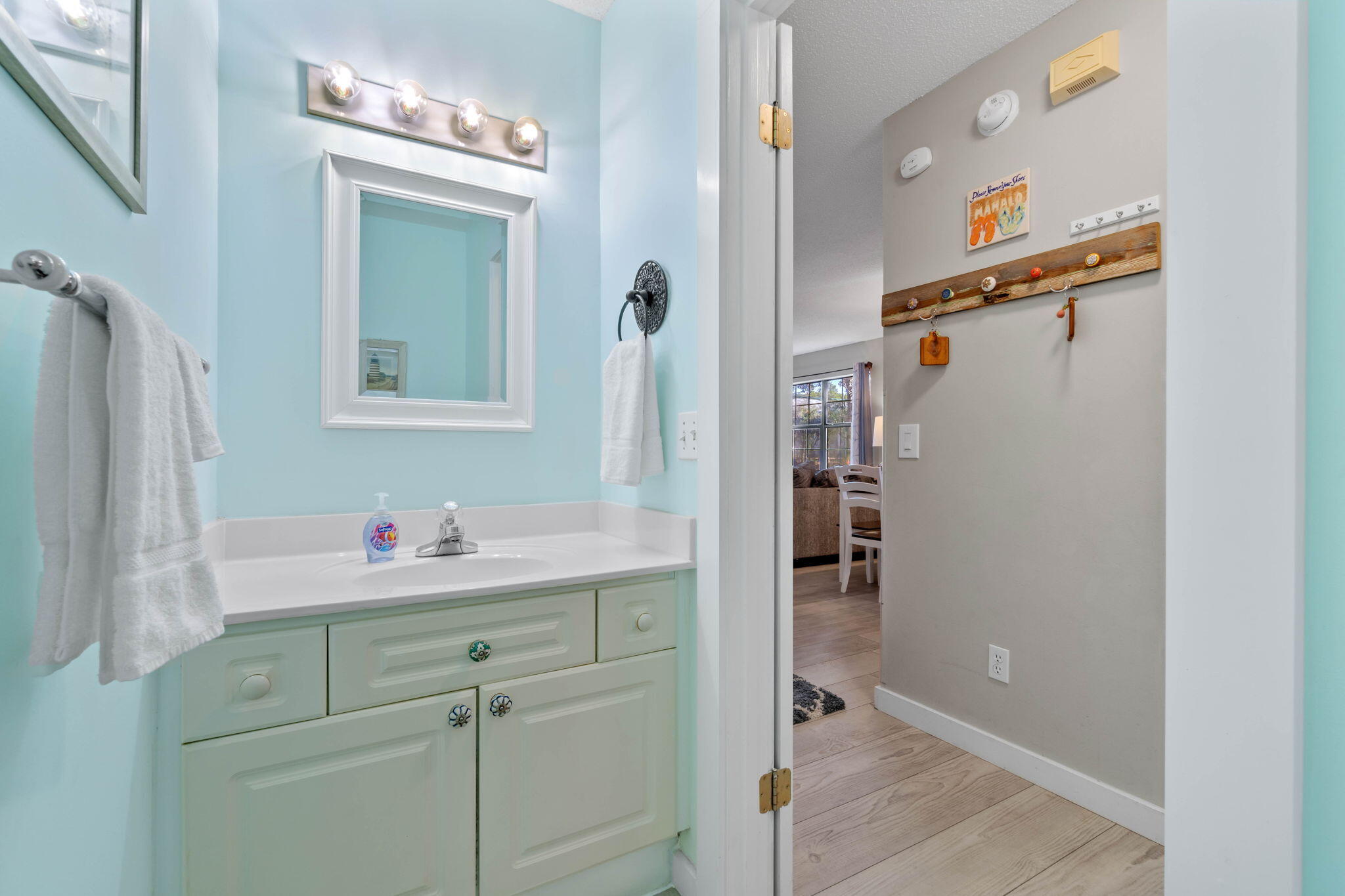 15 Cypress Street, Unit 268 Santa Rosa Beach, FL 32459 - Photo 17 of 44 a bathroom with a sink vanity and mirror