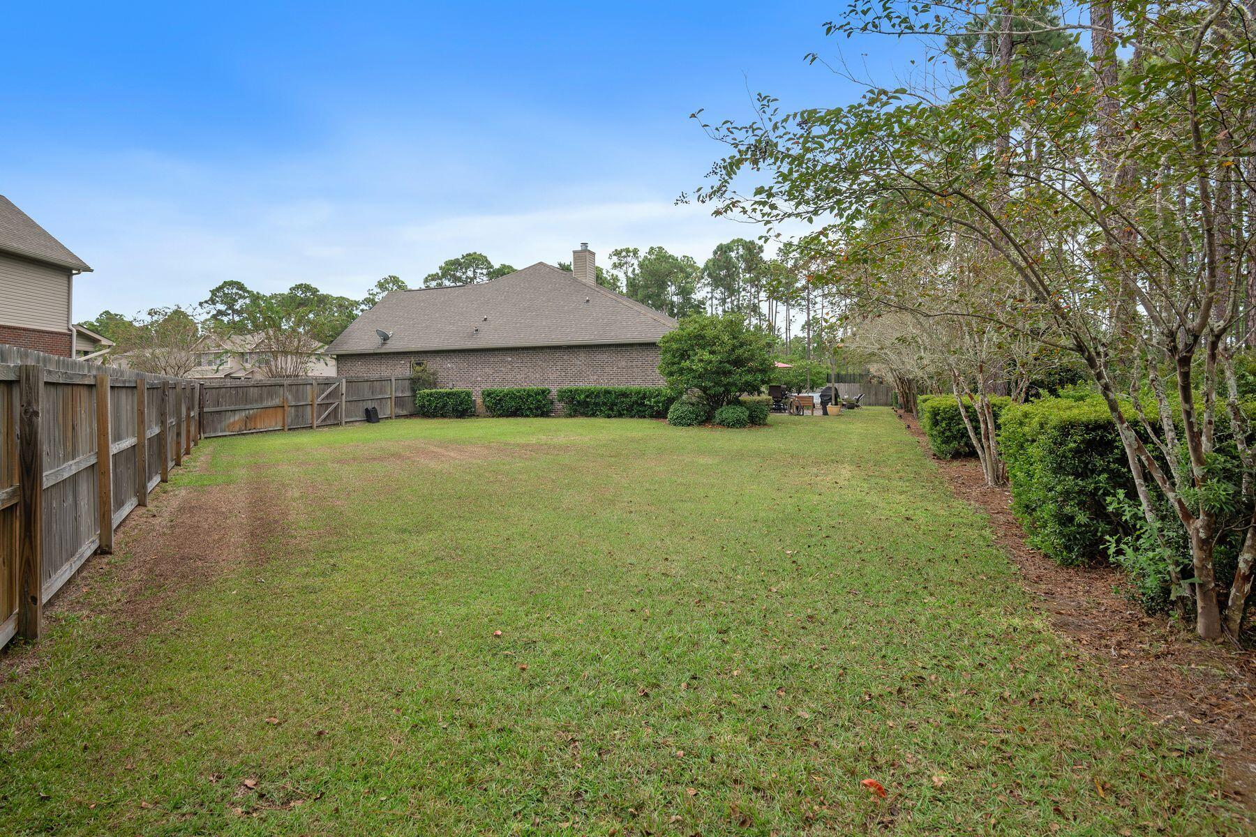 114 South Knightsbridge Court Santa Rosa Beach, FL 32459 - Photo 34 of 46 Large Backyard (picture pool here)