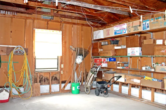 a view of storage and utility room