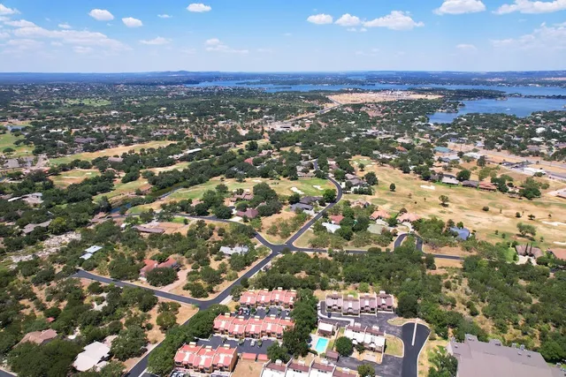 an aerial view of a city