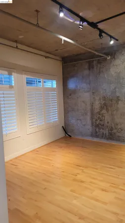a view of a room with an empty space