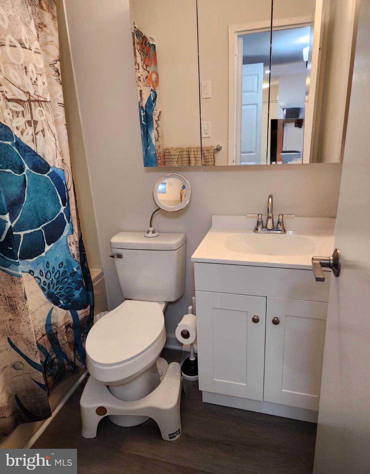 280 Bridgewater Road, Unit D10 Brookhaven, PA 19015 - Photo 4 of 12 a bathroom with a toilet a sink and mirror