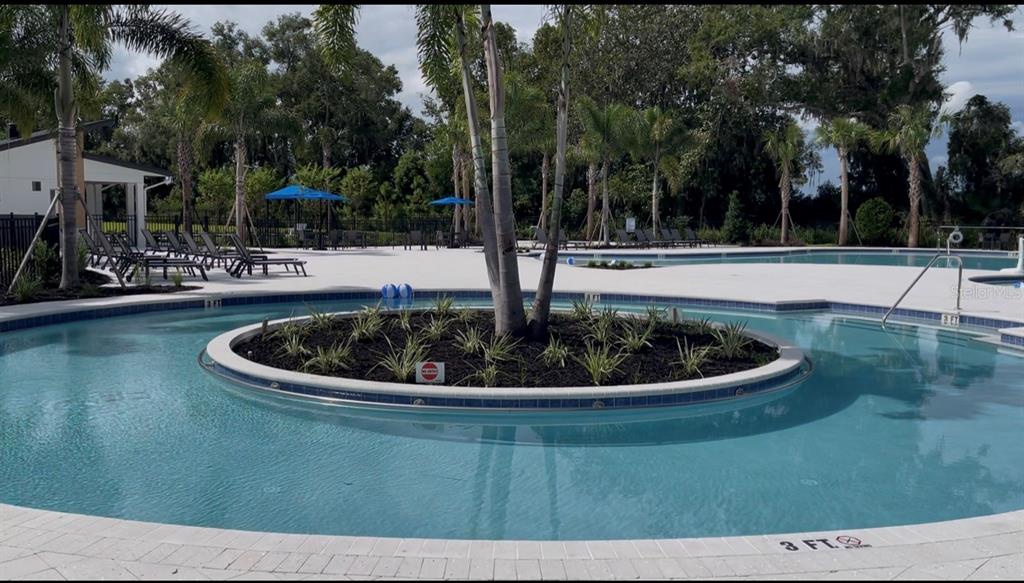 1599 Bellagio Loop Tavares, FL 32778 - Photo 64 of 75 a view of a swimming pool with a sitting area
