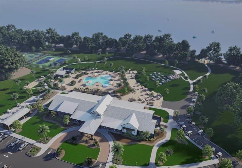 1599 Bellagio Loop Tavares, FL 32778 - Photo 75 of 75 an aerial view of a house with garden space and street view