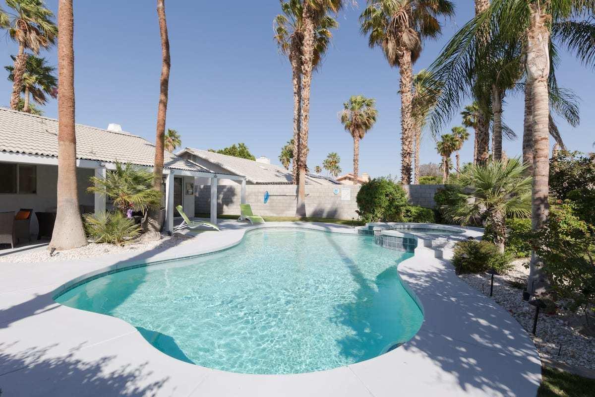 68645 Risueno Road Cathedral City, CA 92234 - Photo 13 of 17 a view of a backyard
