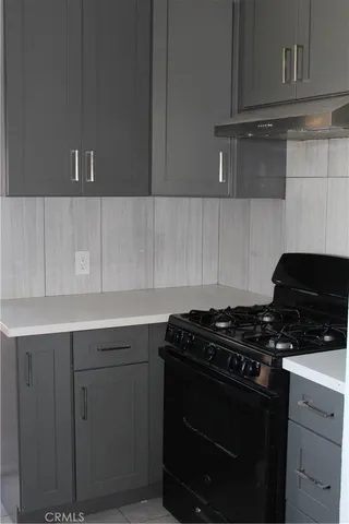 a stove top oven sitting inside of a kitchen