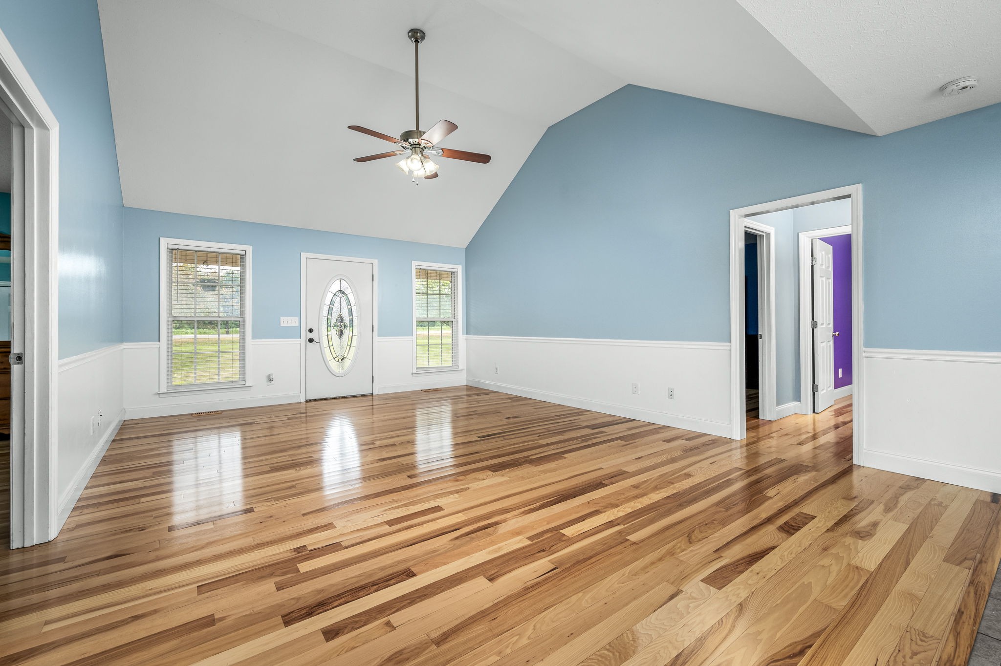 24 Shady Grove Cemetery Road Flintville, TN 37335 - Photo 16 of 40 a view of an empty room with wooden floor and a window