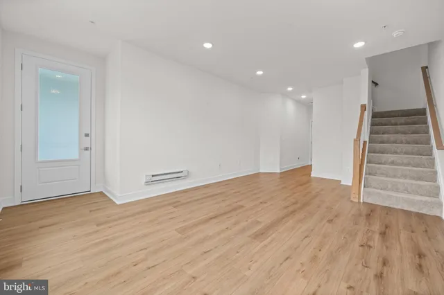 wooden floor in an empty room with wooden floor
