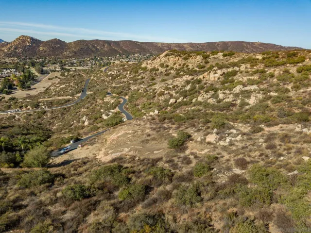 a view of city and mountain