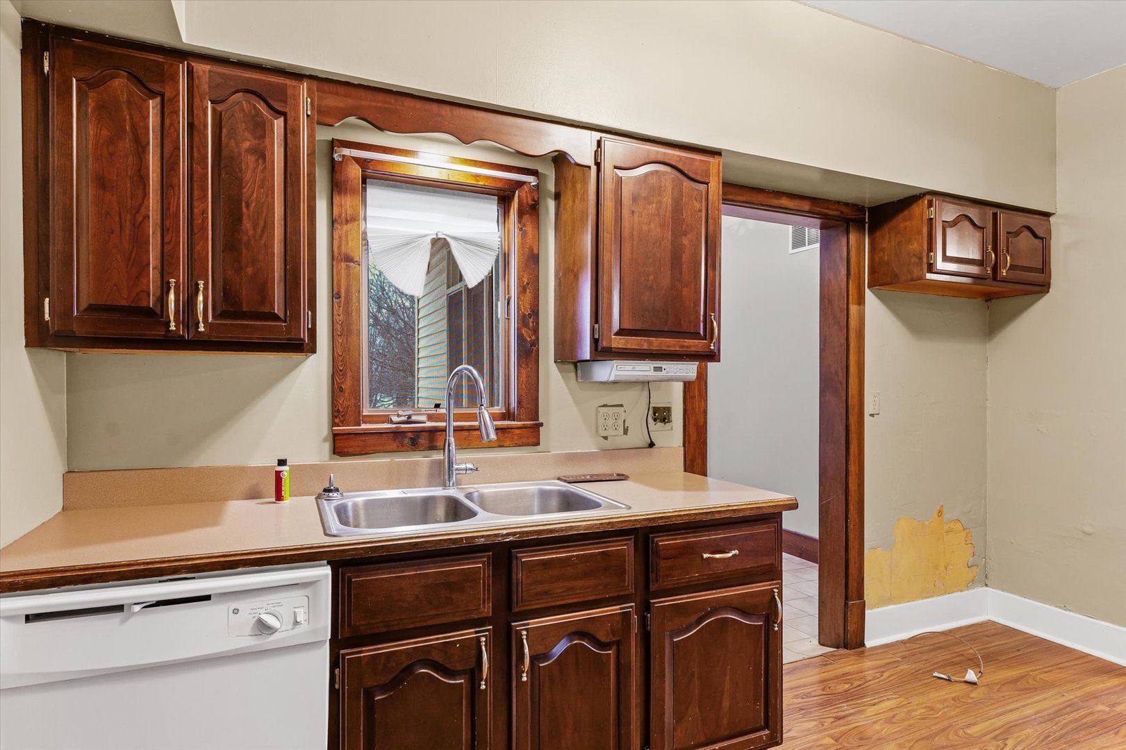 113 Columbus Street Sibley, IL 61773 - Photo 17 of 39 a bathroom with a sink a mirror and a shower