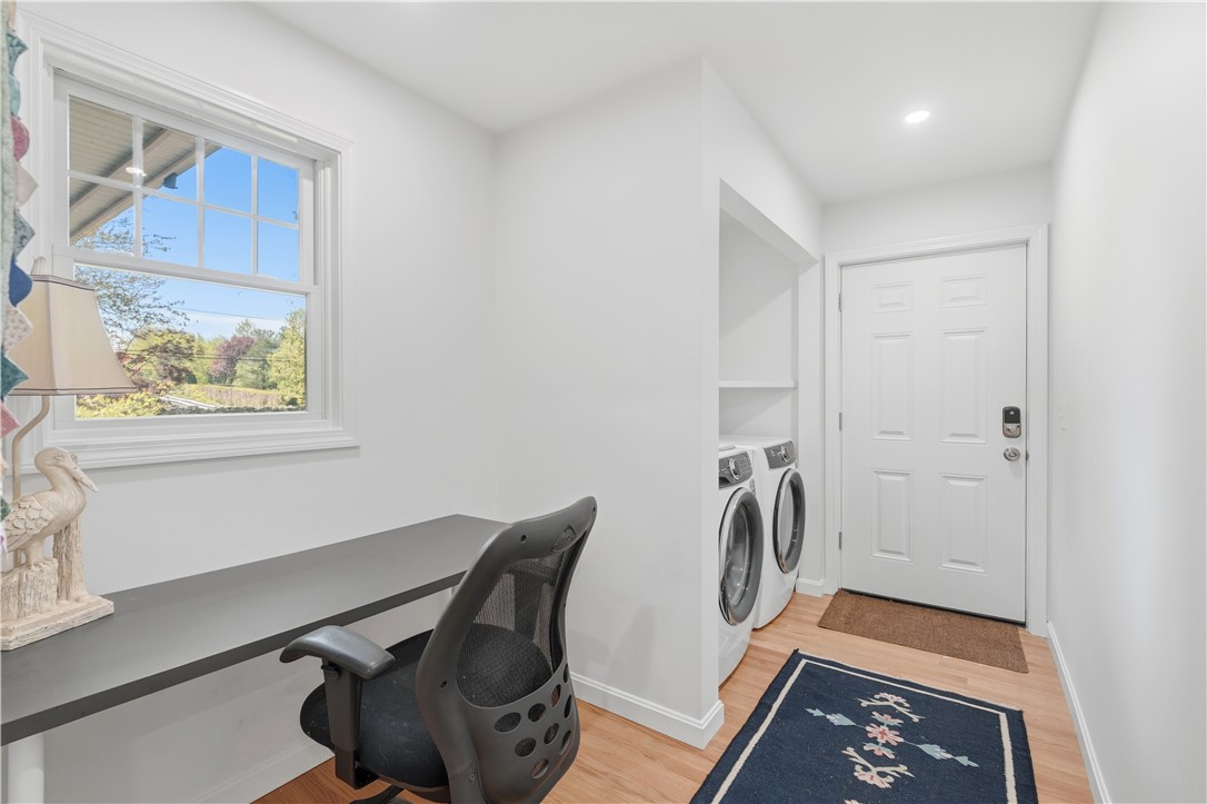 434 North Quidnessett Road North Kingstown, RI 02852 - Photo 21 of 33 In-law entry and laundry with desk area