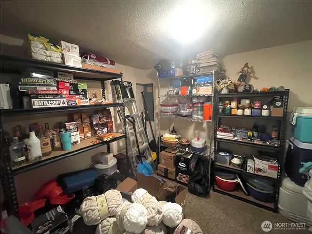 a store room with lots of different kinds of food