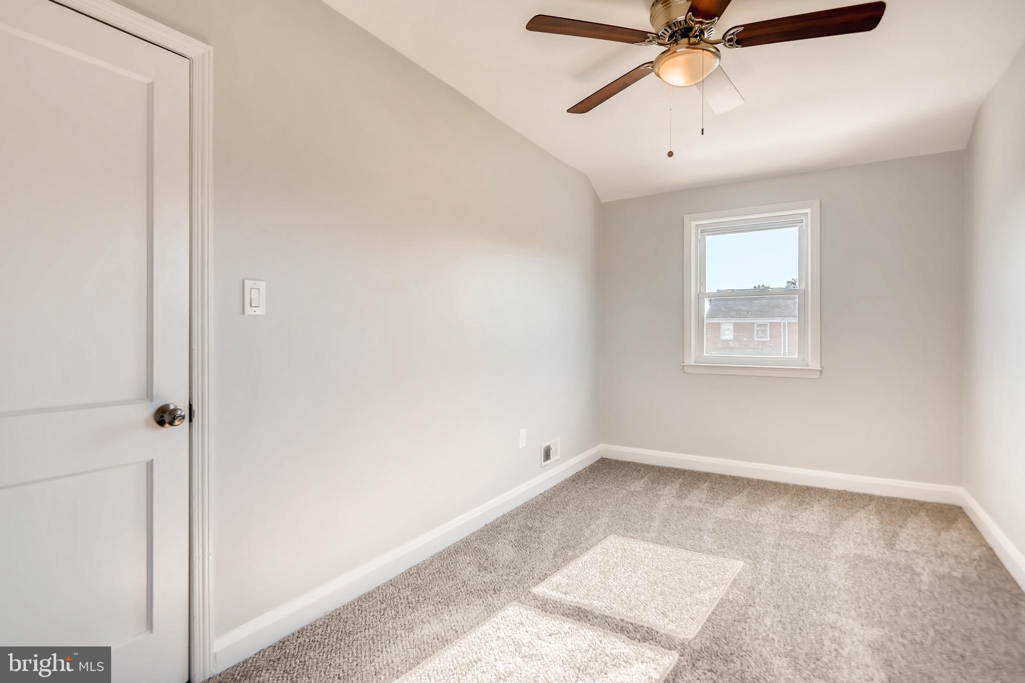 166 Bennett Road Baltimore, MD 21221 - Photo 16 of 23 3rd BR also with fan, w/w carpeting