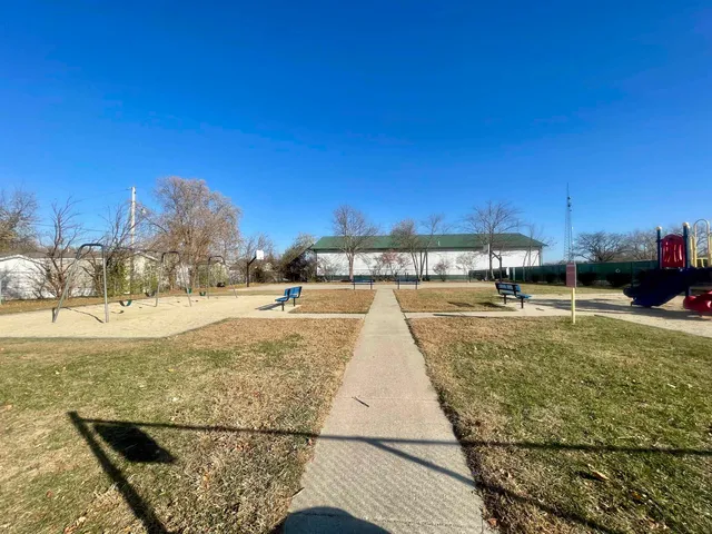 a view of outdoor space with seating area