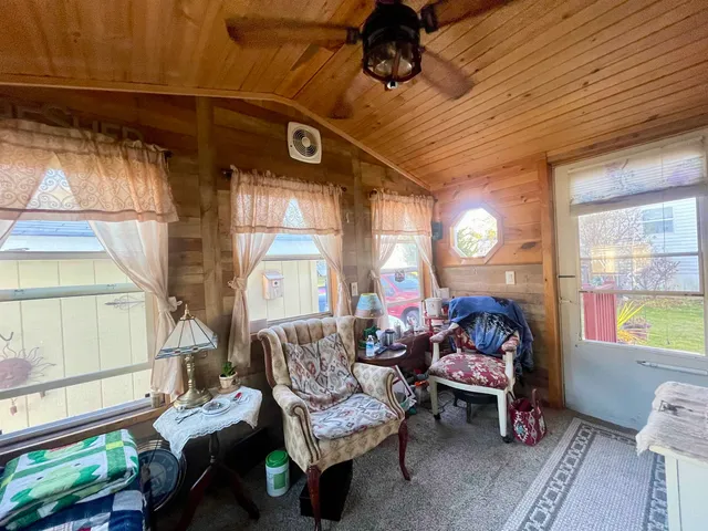 a room with furniture