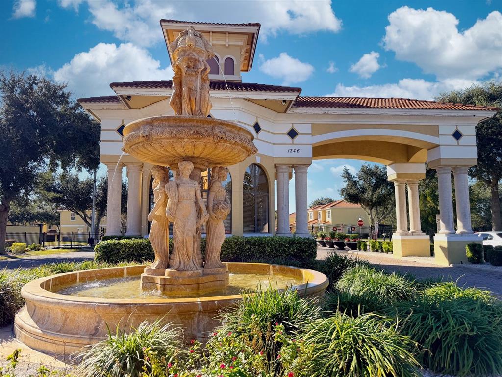 1736 Pacific Road Kissimmee, FL 34759 - Photo 16 of 42 a view of a swimming pool with a bench in front of it
