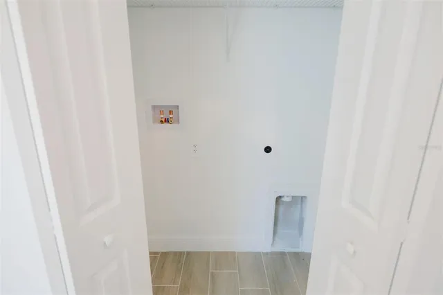 a close up view of a door