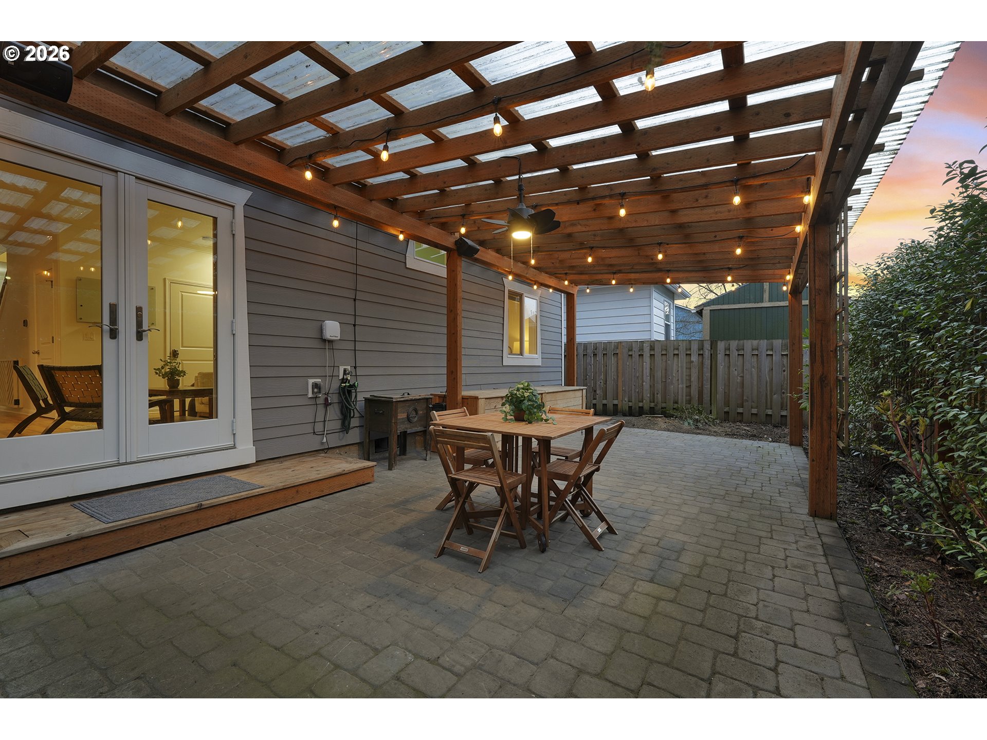 3307 North Terry Street Portland, OR 97217 - Photo 16 of 37 a view of a porch with furniture and a yard