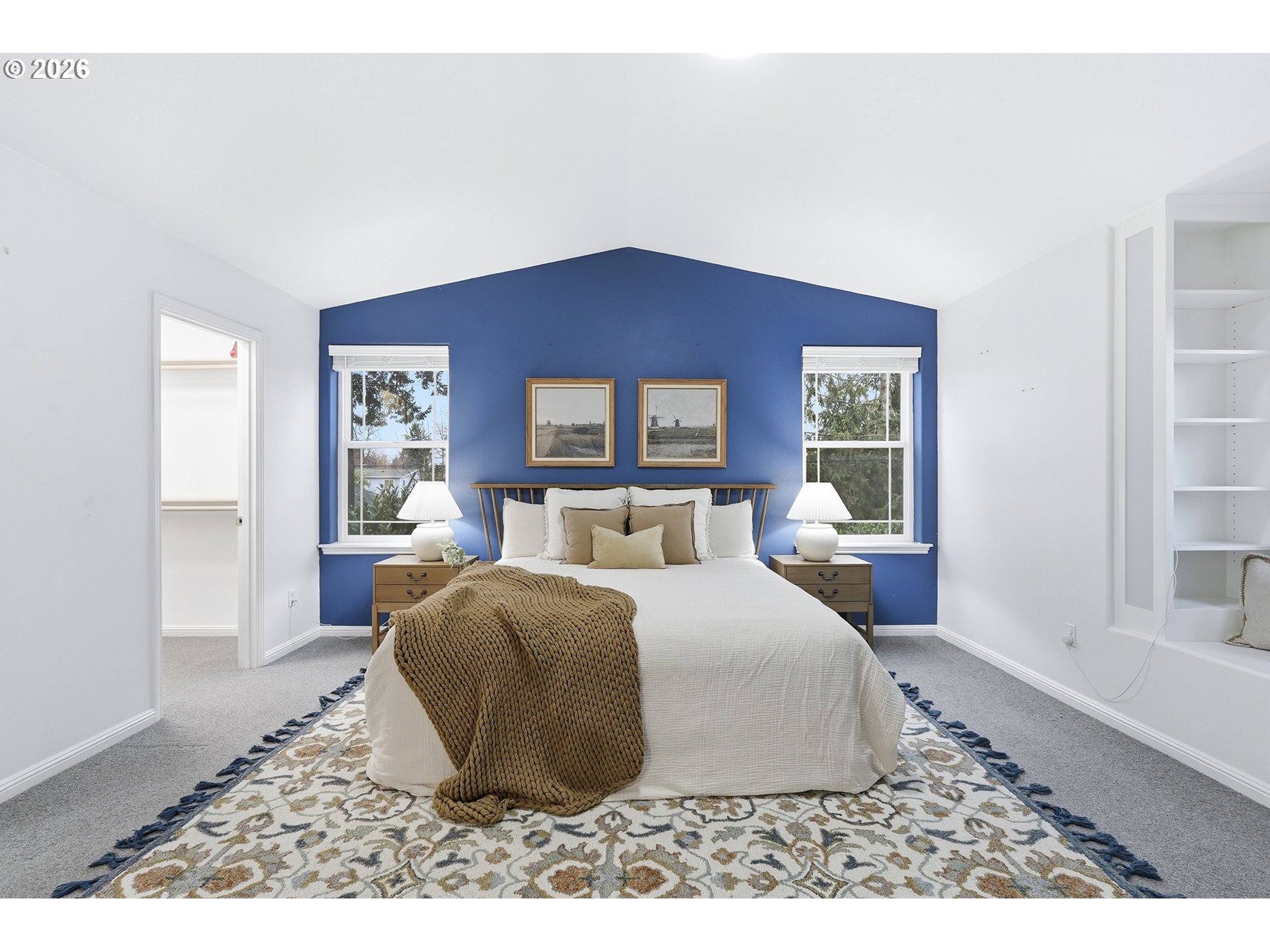 3307 North Terry Street Portland, OR 97217 - Photo 23 of 37 a bed room with a bed and a large window