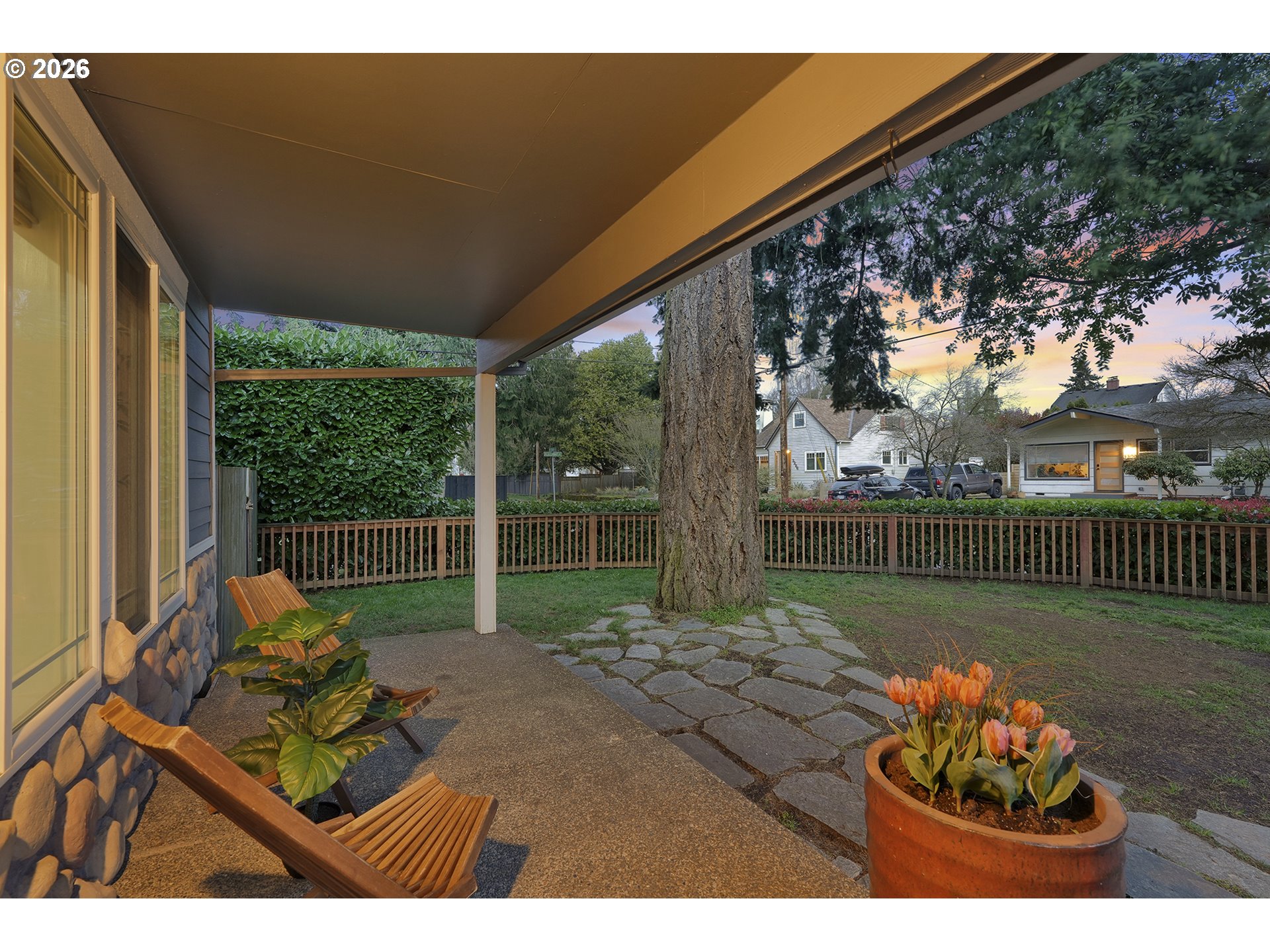3307 North Terry Street Portland, OR 97217 - Photo 3 of 37 a view of a porch and garden