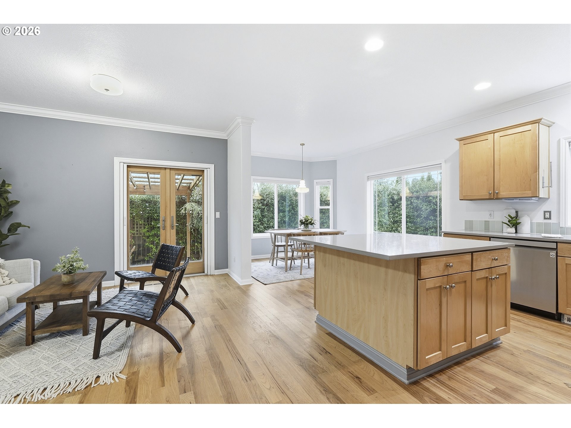 3307 North Terry Street Portland, OR 97217 - Photo 7 of 37 a living room with kitchen island furniture and a sink