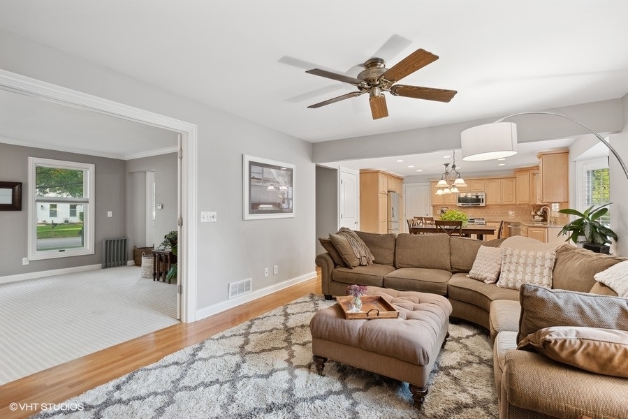 2415 Fairfax Road St. Charles, IL 60174 - Photo 12 of 33 a living room with furniture and a wooden floor