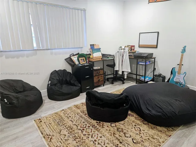 a view of a backyard with a garden