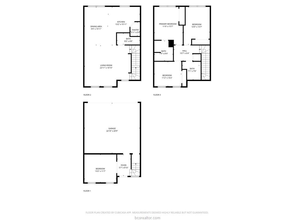 632 Clay Street Bryan, TX 77801 - Photo 14 of 15 a picture of floor plan