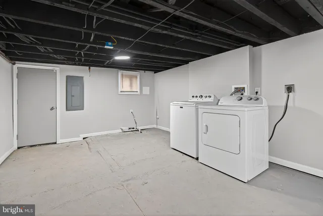 a view of a room with storage and utility room