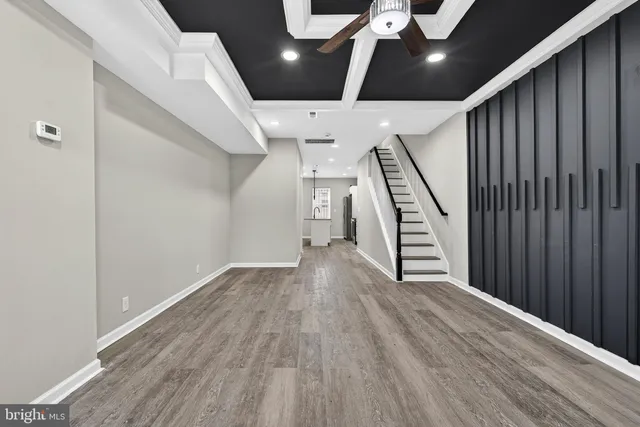wooden floor in an empty room with wooden floor