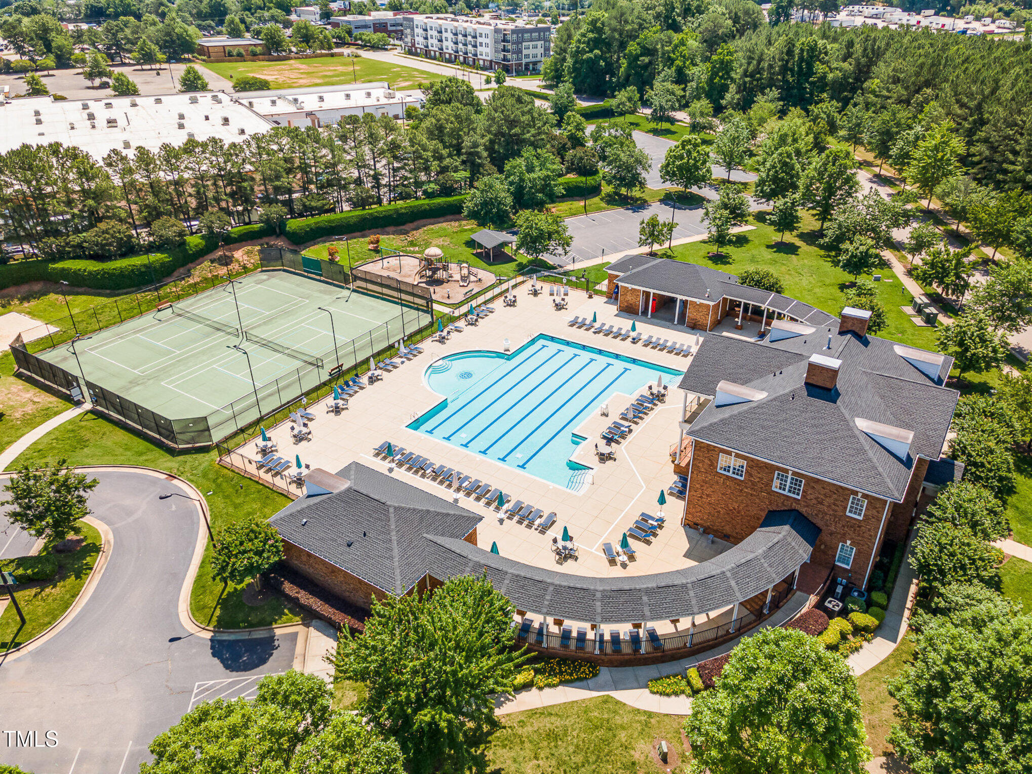 1304 Revolution Circle Raleigh, NC 27603 - Photo 13 of 17 an aerial view of a house with swimming pool and outdoor seating