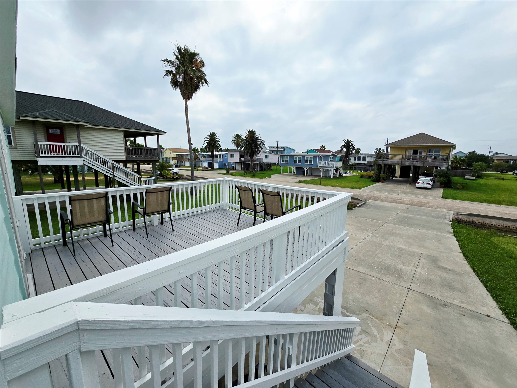16611 Jolly Roger Road Jamaica Beach, TX 77554 - Photo 12 of 49 a view of balcony with furniture