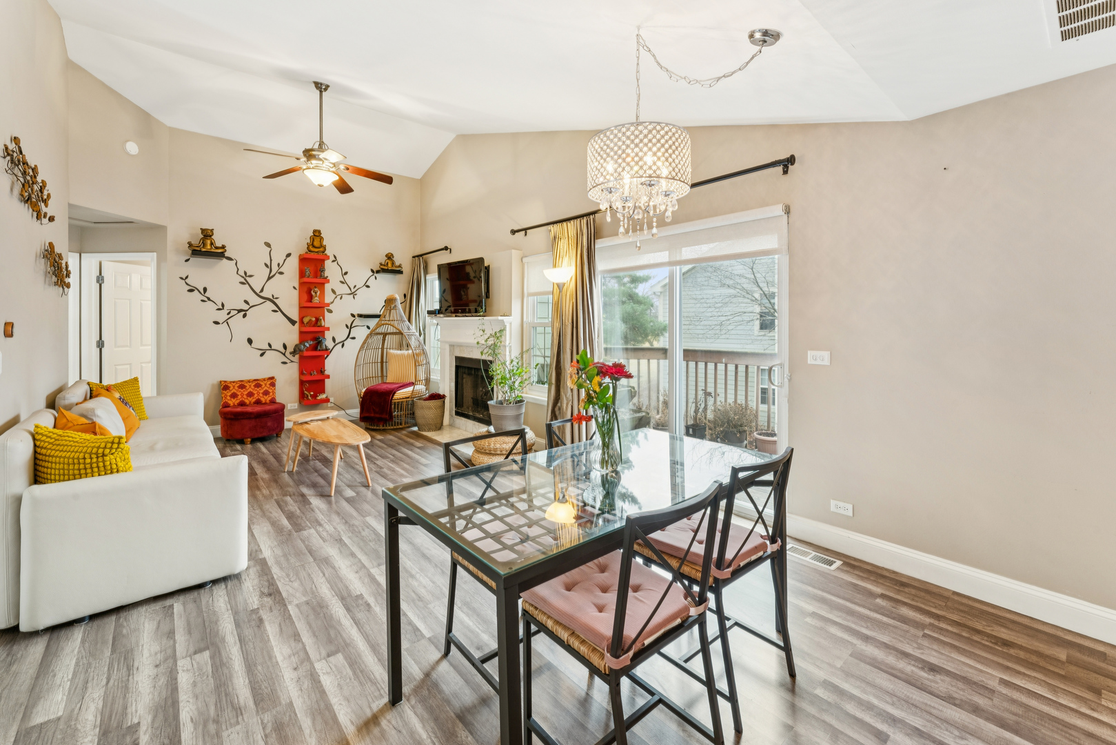 159 West Hamilton Drive Palatine, IL 60067 - Photo 3 of 24 a view of a dining room with furniture and wooden floor