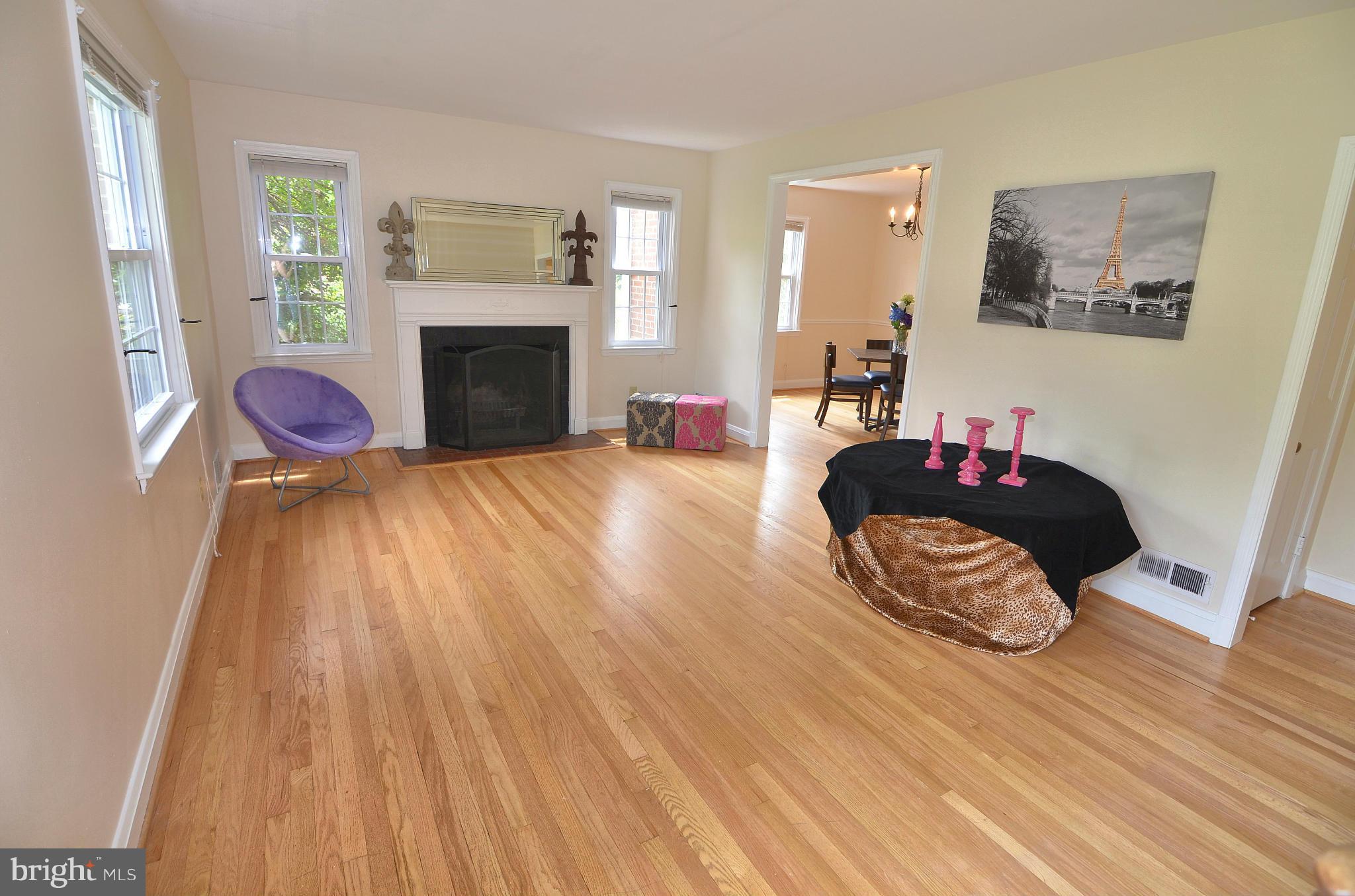 904 Locustvale Road Towson, MD 21204 - Photo 2 of 15 Spacious 21X13 LR with Fireplace
