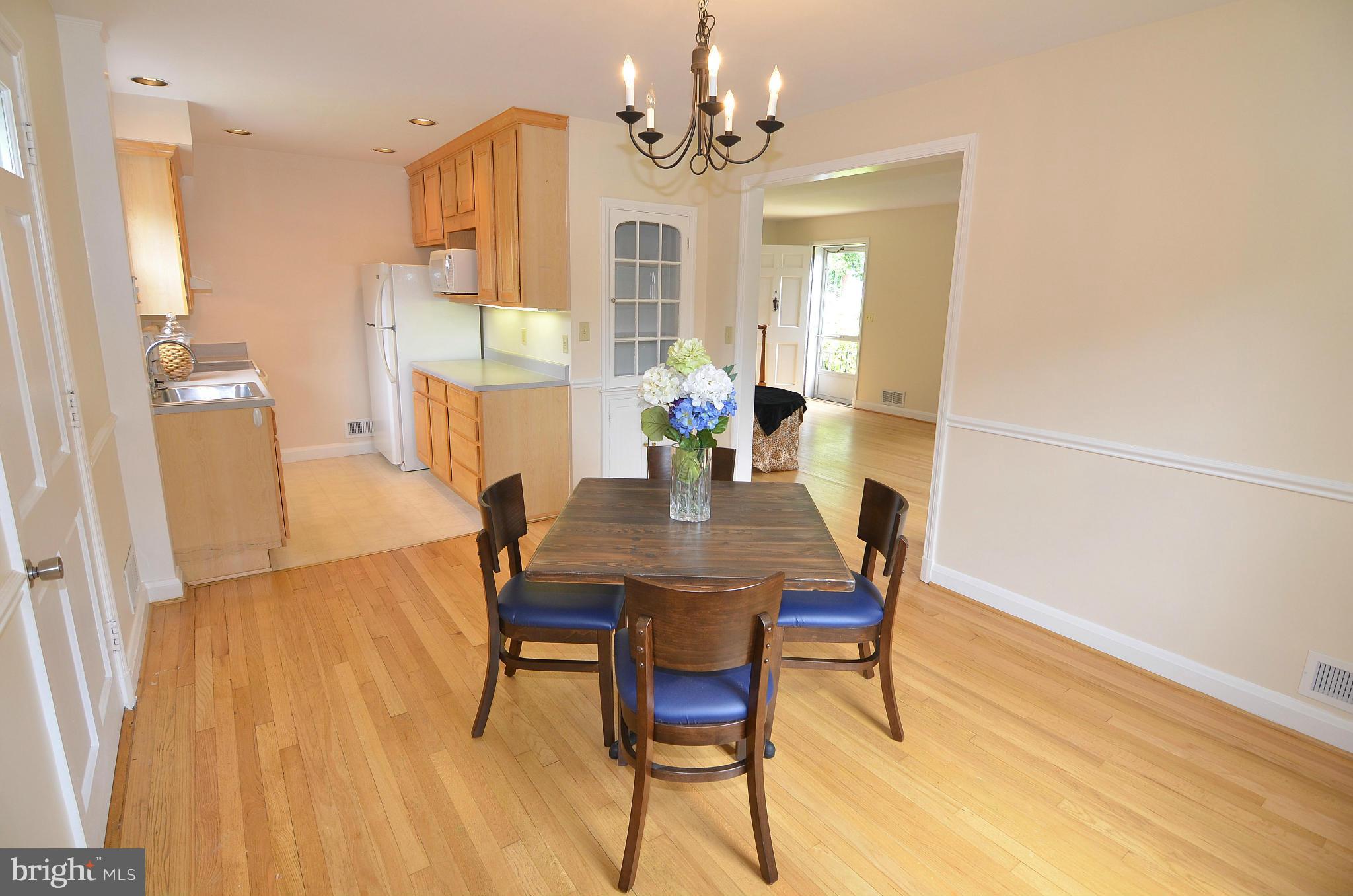 904 Locustvale Road Towson, MD 21204 - Photo 5 of 15 Dining Room with Built in Cabinet