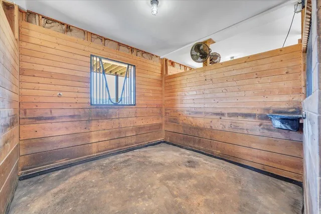 a view of a swimming pool with a mountain