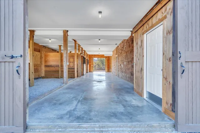 a view of an outdoor space and mountain view