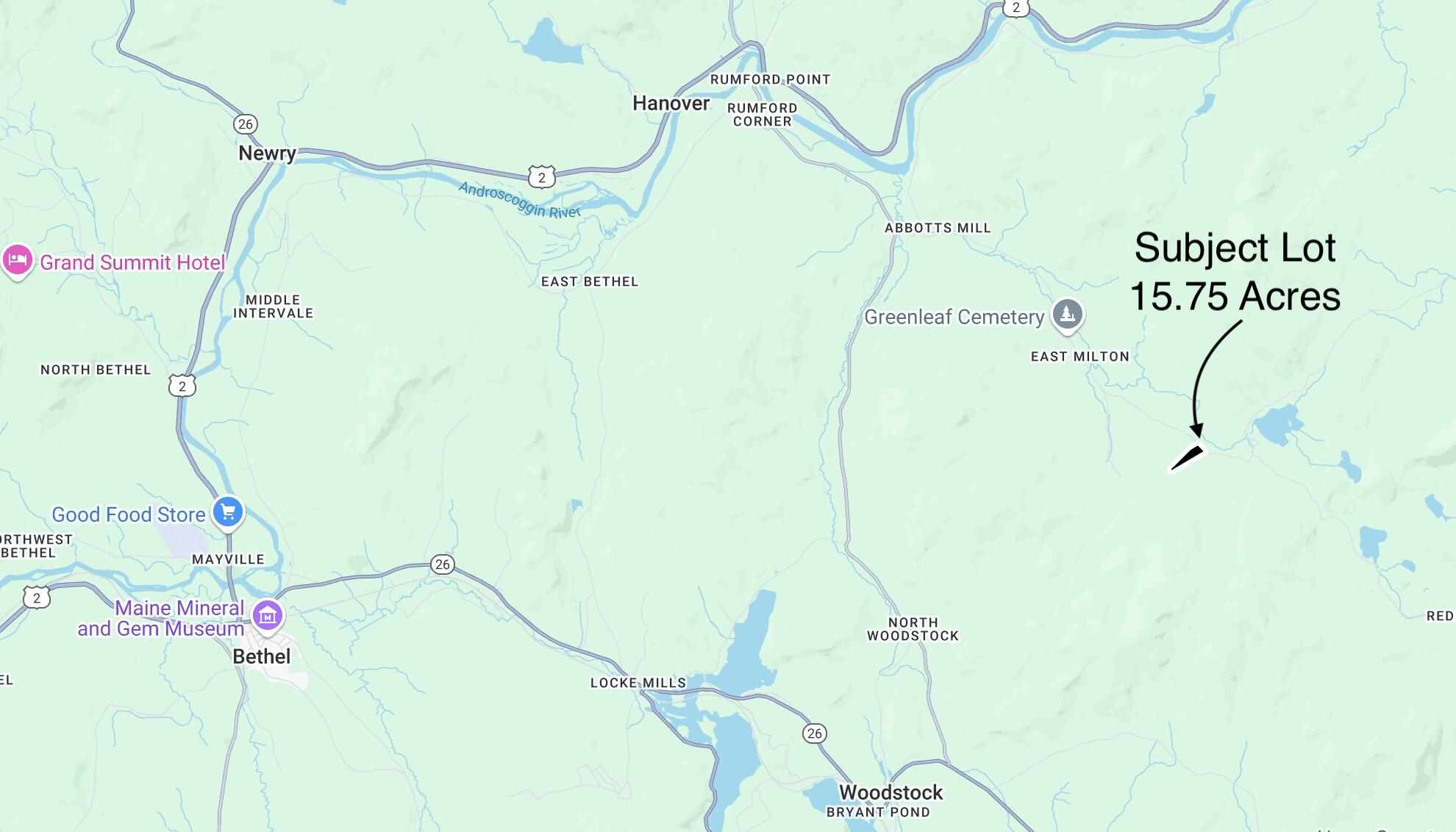 13 Concord Pond Road Bryant Pond, ME 04219 - Photo 18 of 19 15.75 Acres Concord Pond Rd