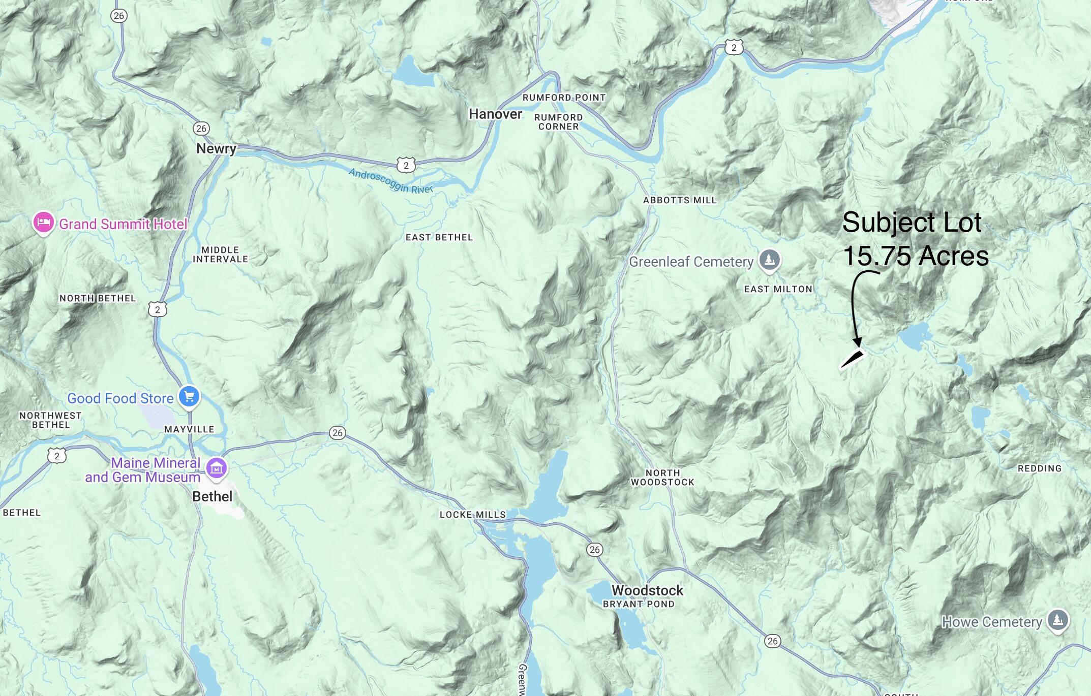 13 Concord Pond Road Bryant Pond, ME 04219 - Photo 19 of 19 15.75 Acres in the Mountains